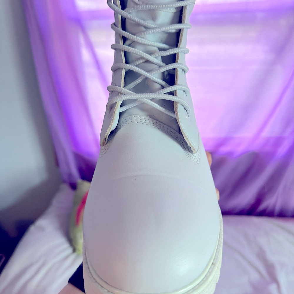 ⭐️LUGZ BOOTS, Sz. 10/41, White Leather, So Cute for the Cold!! EUC! ❄️ - Picture 12 of 15